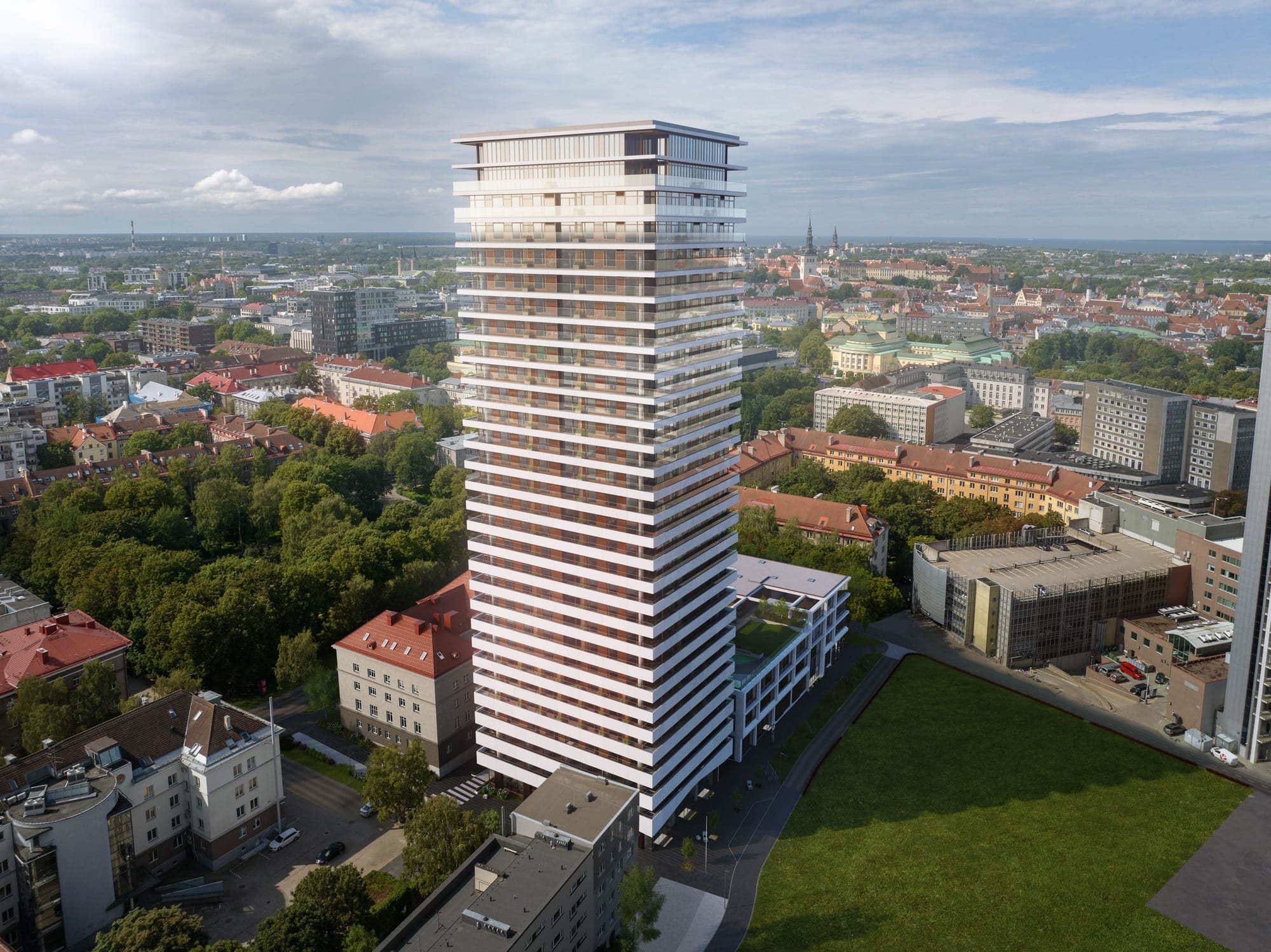 Tower aerial overview